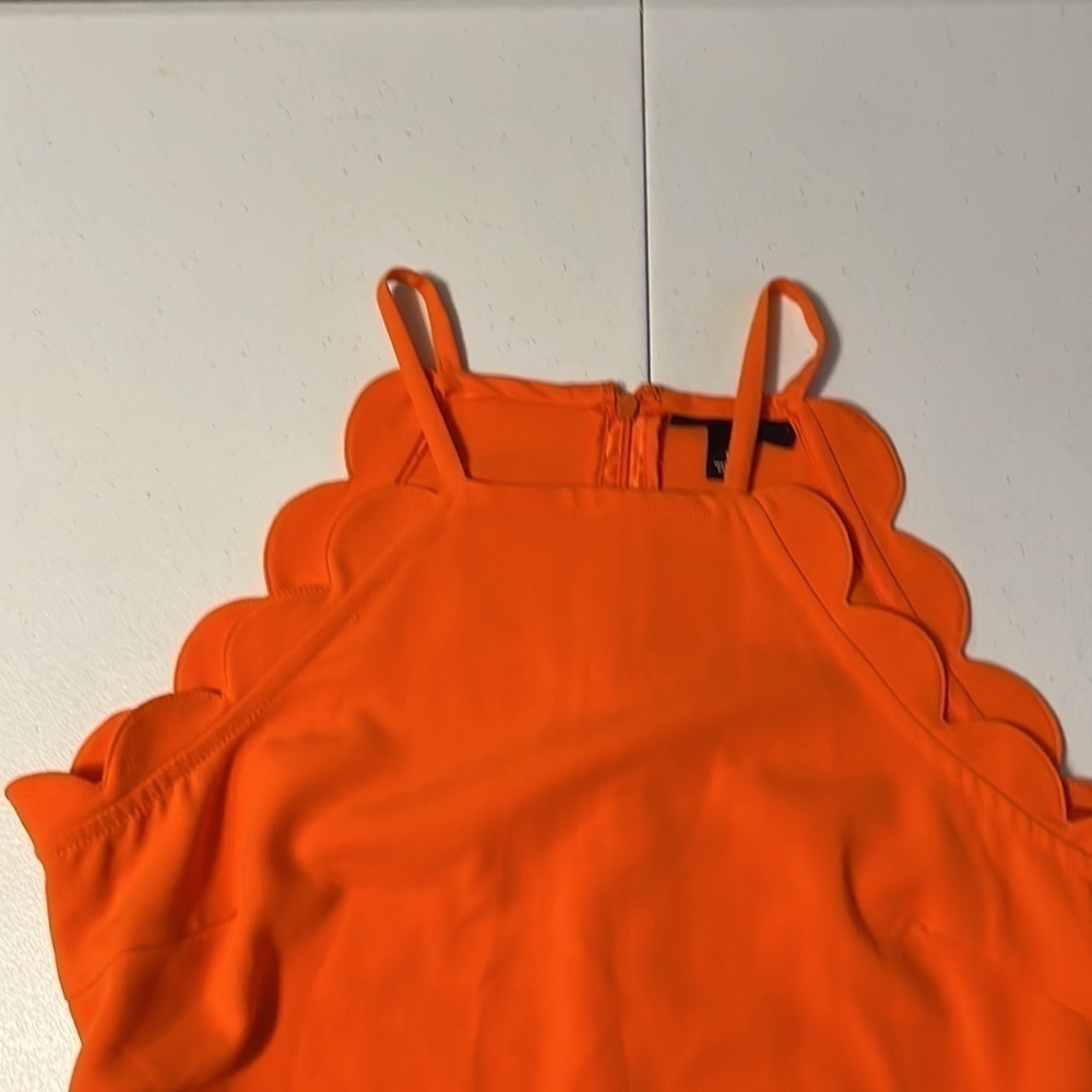 Victoria Beckham orange romper. Sz small